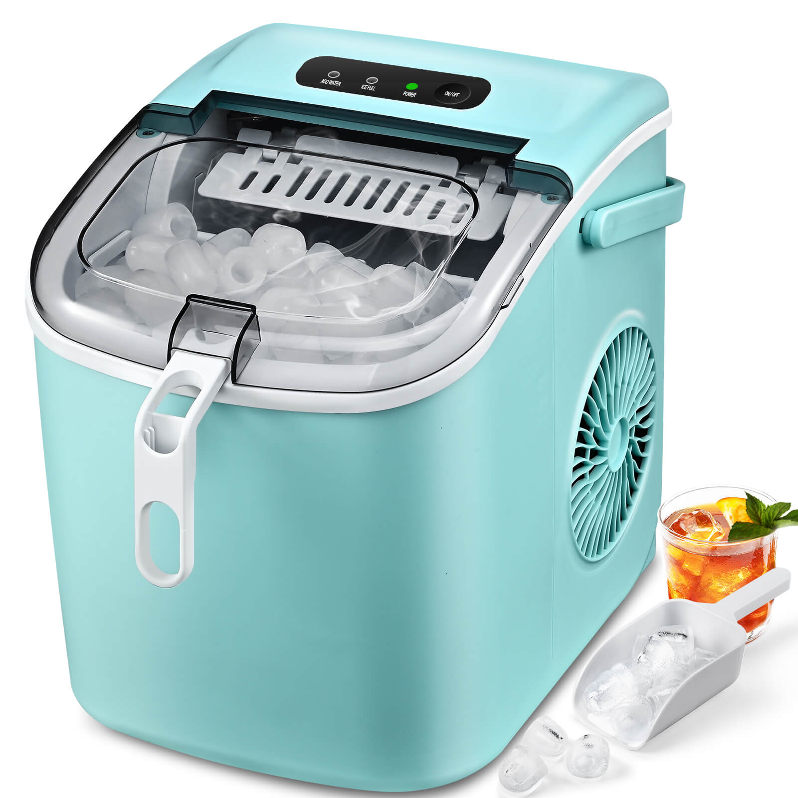 Portable Igloo Large-Capacity Automatic Electric Countertop Ice Maker  Machine Black - AliExpress