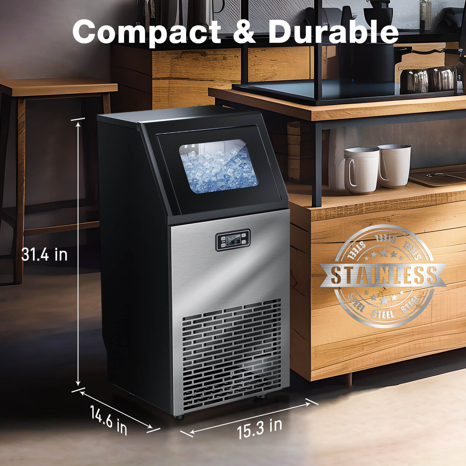 Coffee Shop Commercial Crushed Ice Maker Machine/Ice Cube Maker Machine -  China Ice Maker Crushed Ice Maker Machine and Ice Machine Home Business  price