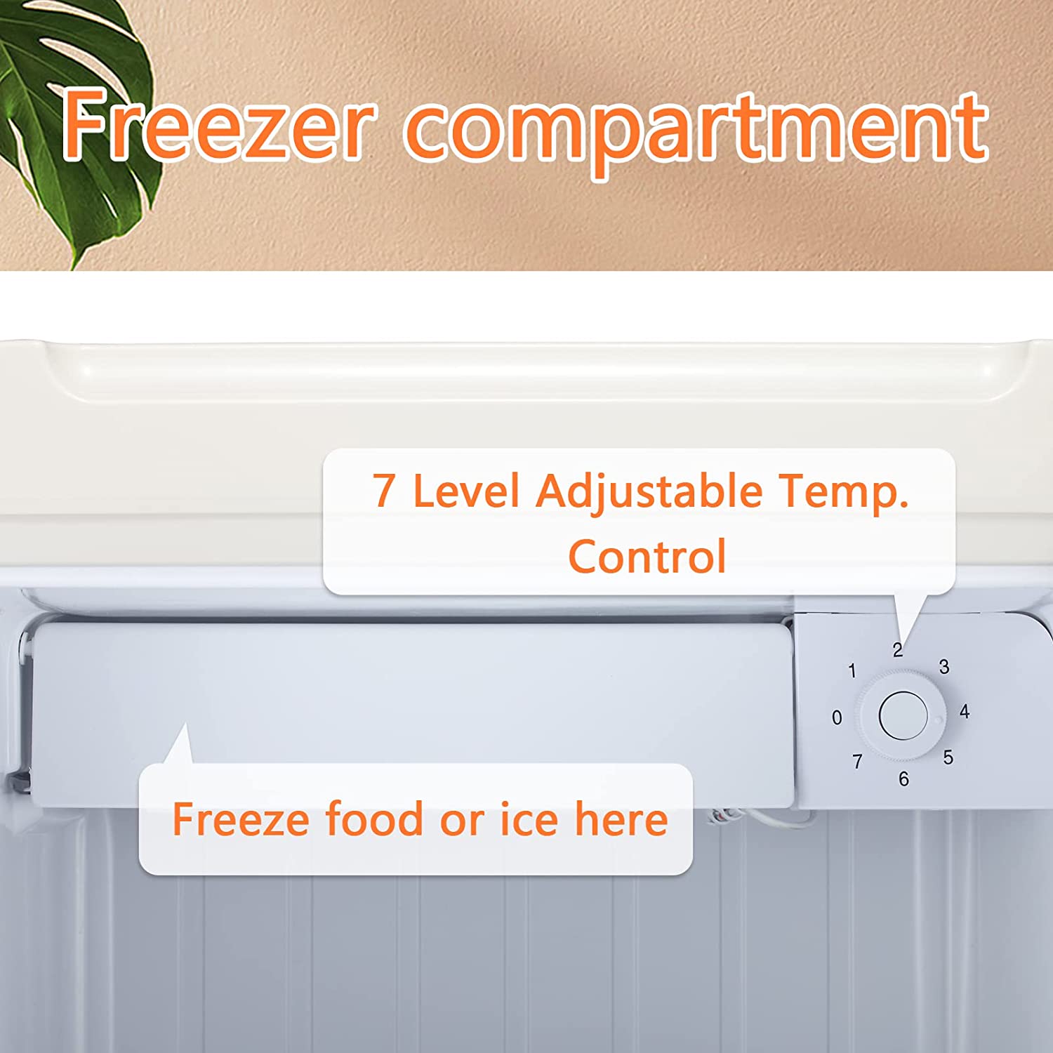 Mini Fridge with Freezer 1.7Cu.ft – free village