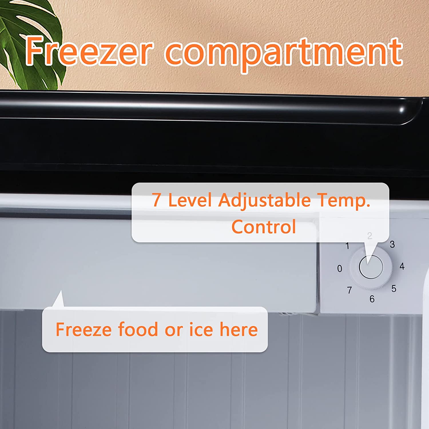 Mini Fridge with Freezer 1.7Cu.ft – free village